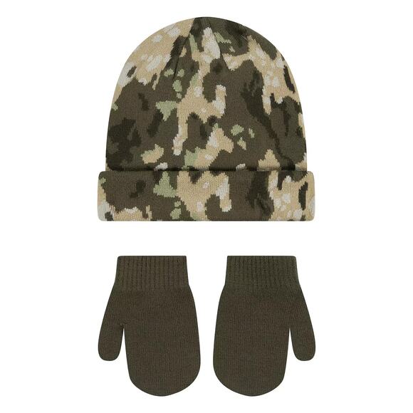 Toddler Nike Club Beanie & Mittens Set - 2T-4T Color: Camo - Picture 2 of 2